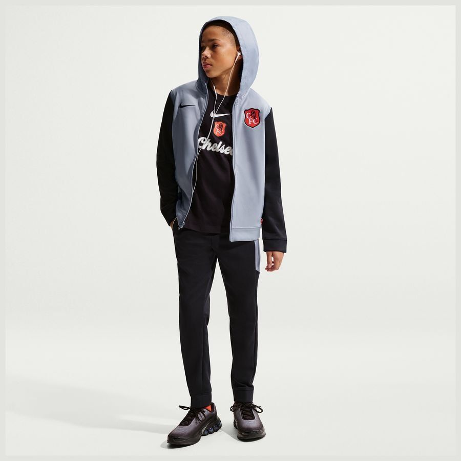 Chelsea Tracksuit NSW Woven SE - Wolf Grey/Blue Kids-SoccerKits Hub | Buy Soccer Jerseys Online